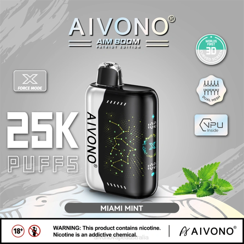 Aivono AIM BOOM 25000 Miami Mint - T86D6349 Aivono Puffs