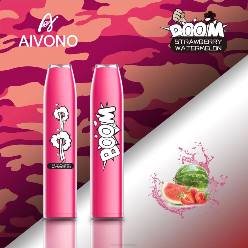 Aivono AIM BOOM 600 Strawberry Watermelon - T86D6364 Aivono Vape Australia