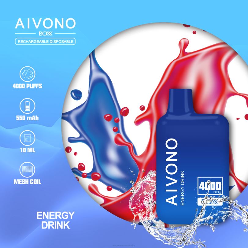 Aivono AIM BOXX 4000 Energy Drink - T86D6225 Aivono Puffs