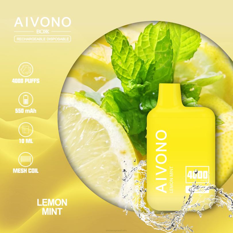 Aivono AIM BOXX 4000 Lemon Mint - T86D6230 Aivono Vape Review