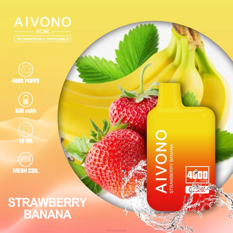Aivono AIM BOXX 4000 Strawberry Banana - T86D6231 Aivono Vape Price