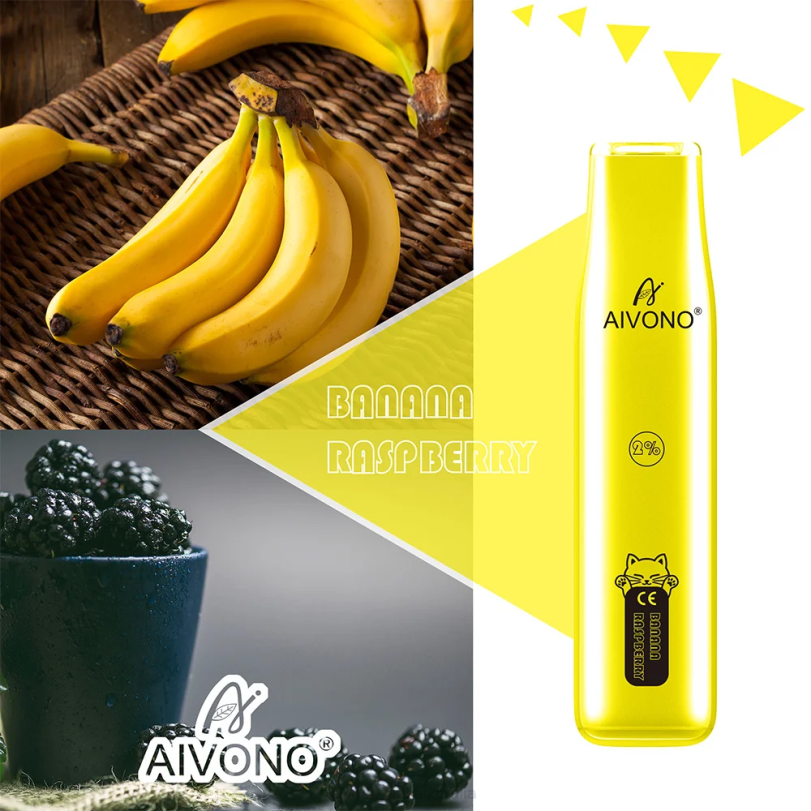 Aivono AIM CAT 400 Banana Raspberry - T86D6334 Aivono Vape Review