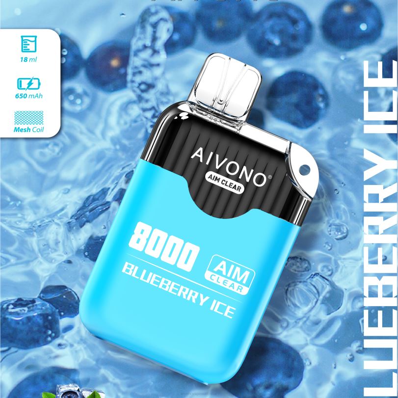 Aivono AIM CLEAR 8000 Blueberry Ice - T86D6206 Aivono Vape Review