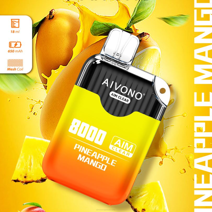 Aivono AIM CLEAR 8000 Pineapple Mango - T86D6209 Aivono Puffs