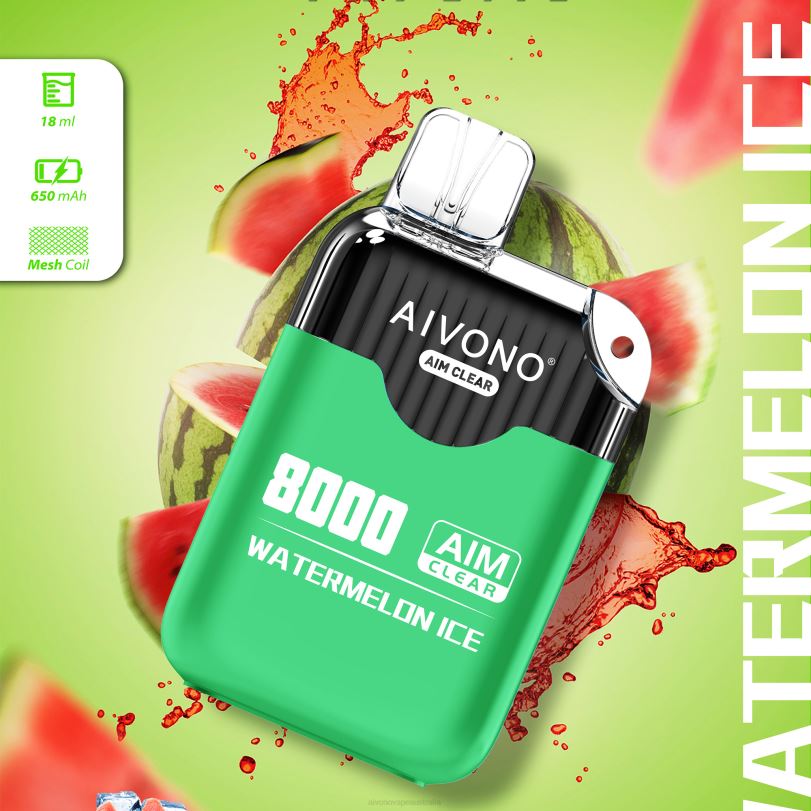 Aivono AIM CLEAR 8000 Watermelon Ice - T86D6204 Aivono Vape Australia