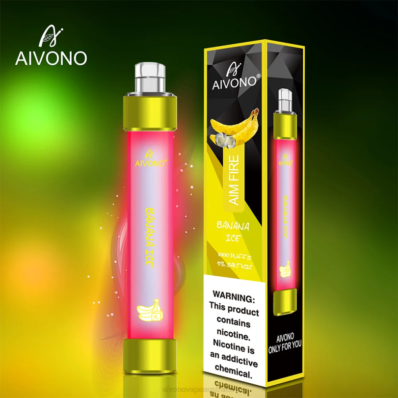 Aivono AIM FIRE 1000 Banana Ice - T86D6324 Aivono Vape Australia