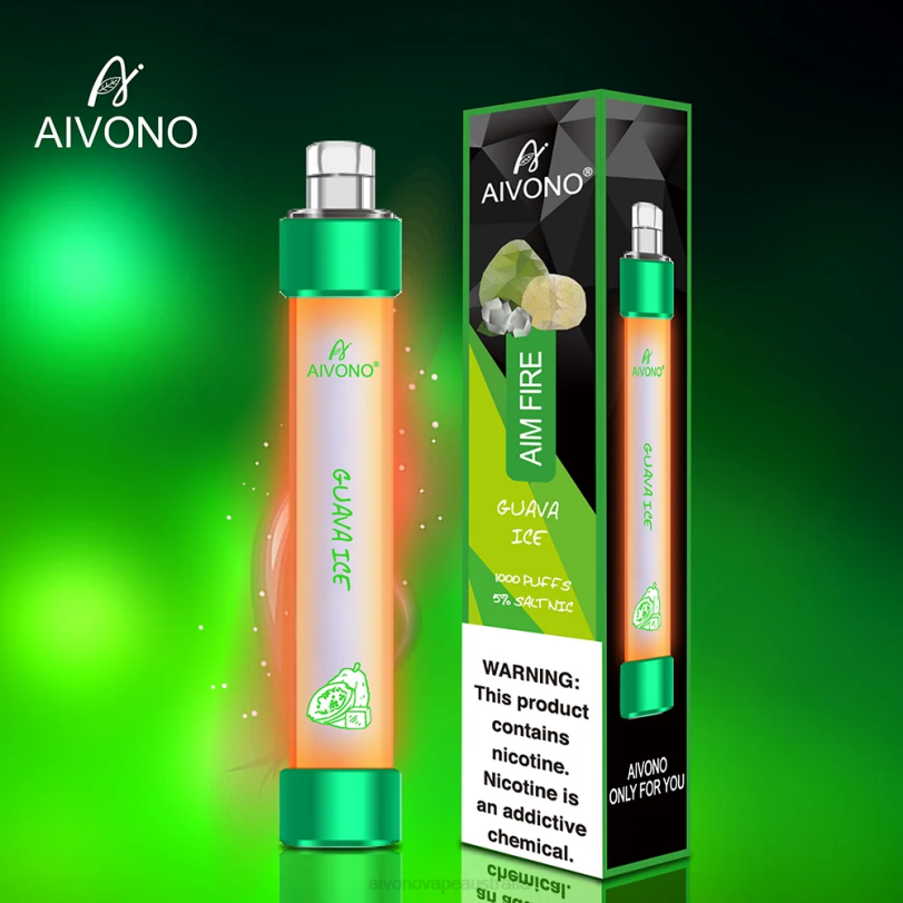 Aivono AIM FIRE 1000 Guava Ice - T86D6330 Aivono Vape Review