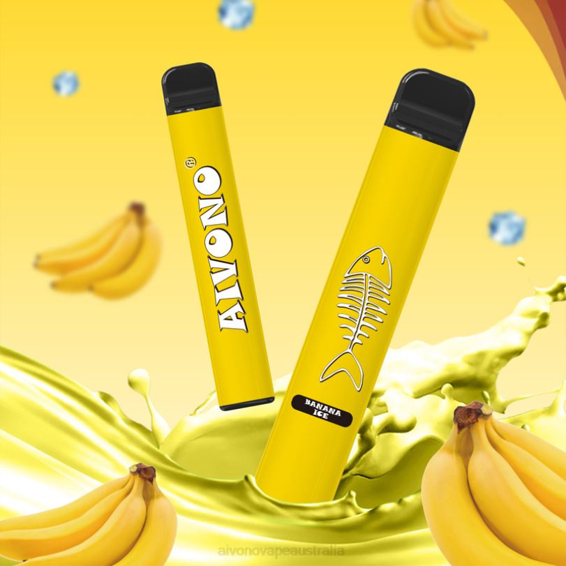 Aivono AIM FISHBONE 600 Banana Ice - T86D6276 Aivono Vape Australia