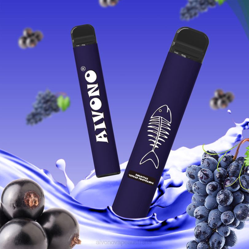 Aivono AIM FISHBONE 600 Grape Blackcurrant - T86D6284 Aivono Vape Australia