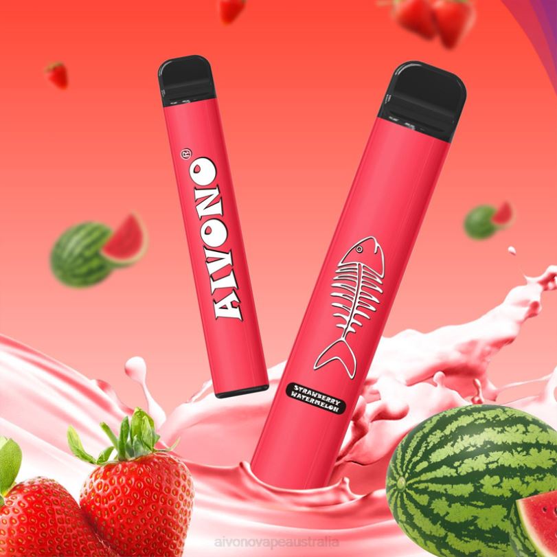 Aivono AIM FISHBONE 600 Strawberry Watermelon - T86D6282 Aivono Vape Review
