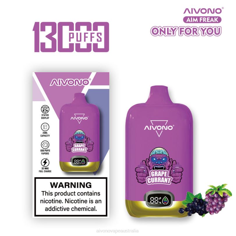 Aivono AIM FREAK 13000 Grape Currant - T86D6251 Aivono Vape Price