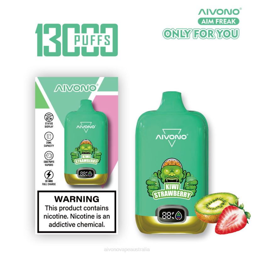 Aivono AIM FREAK 13000 Kiwi Strawberry - T86D6246 Aivono Vape Review