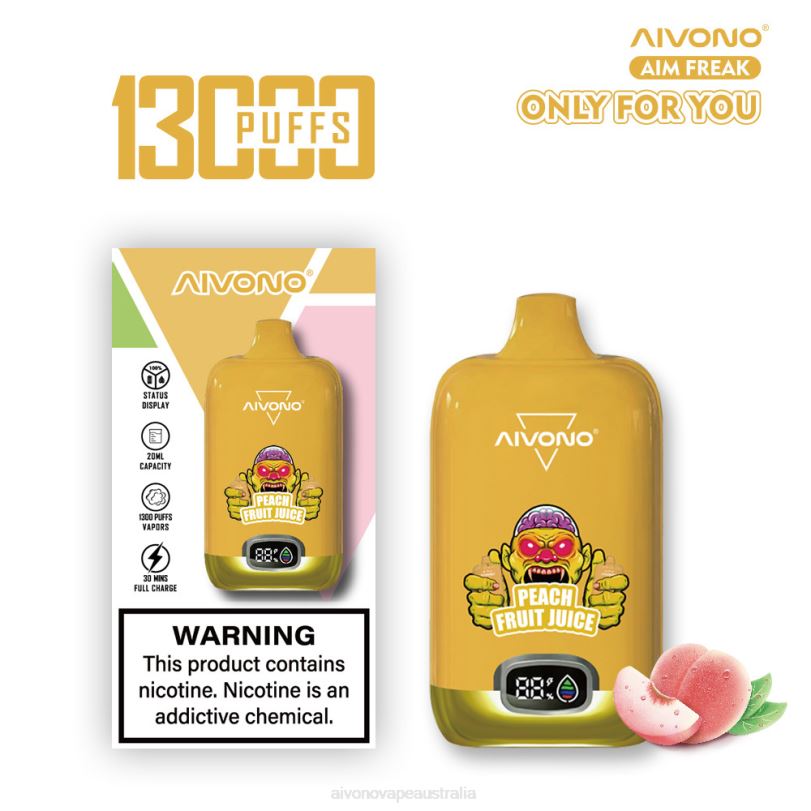 Aivono AIM FREAK 13000 Peach Fruit Juice - T86D6245 Aivono Puffs