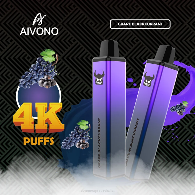 Aivono AIM FREAK 4000 Grape Blackcurrant - T86D6259 Aivono Vape Price