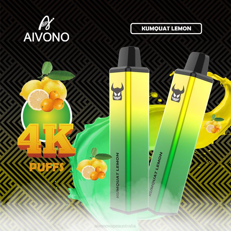 Aivono AIM FREAK 4000 Kumquat Lemon - T86D6256 Aivono Vape Australia
