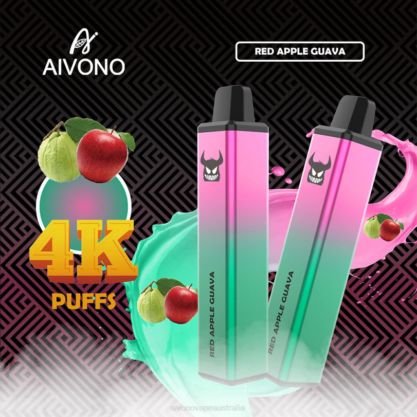 Aivono AIM FREAK 4000 Red Apple Guava - T86D6257 Aivono Puffs