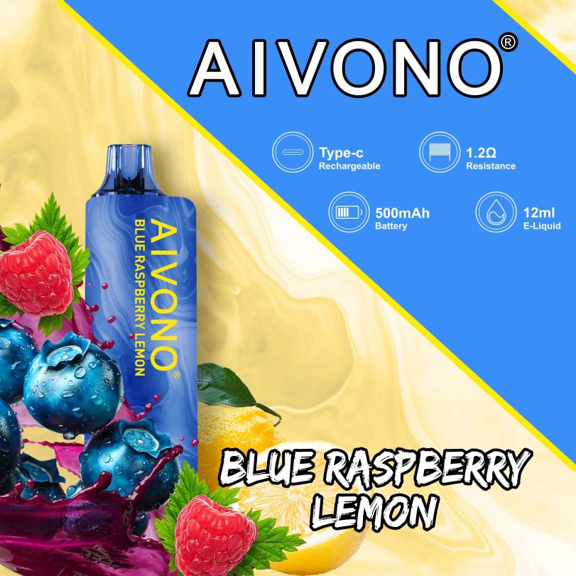Aivono AIM GUN 7000 Blueberry Raspberry Lemon - T86D6109 Aivono Puffs