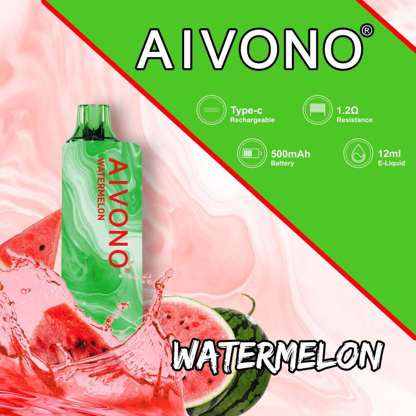 Aivono AIM GUN 7000 Watermelon - T86D6110 Aivono Vape Review