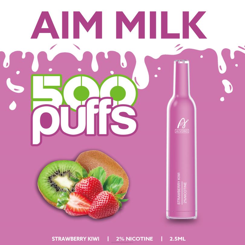 Aivono AIM MILK 500 Strawberry Kiwi - T86D6271 Aivono Vape Price