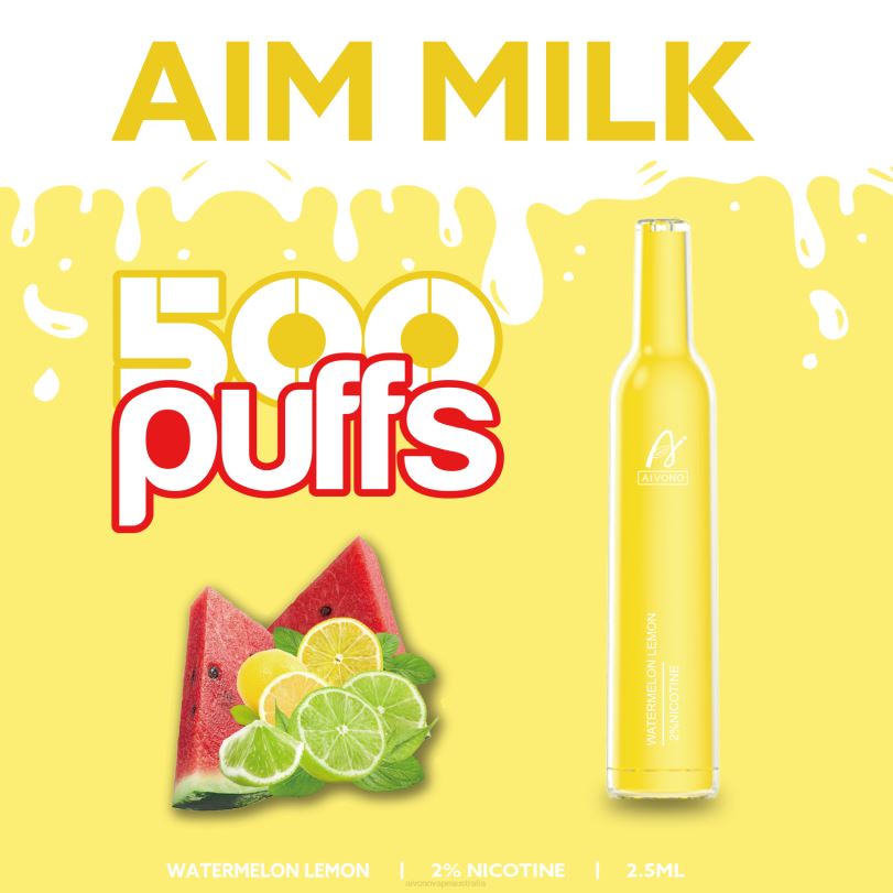 Aivono AIM MILK 500 Watermelon Lemon - T86D6270 Aivono Vape Review