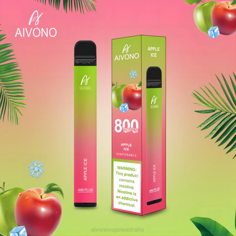 Aivono AIM PLUS 800 Apple Ice - T86D6170 Aivono Vape Review