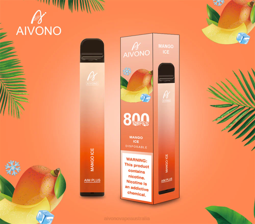 Aivono AIM PLUS 800 Mango Ice - T86D6184 Aivono Vape Australia