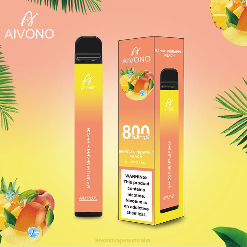 Aivono AIM PLUS 800 Mango Pineapple Peach - T86D6186 Aivono Vape Review