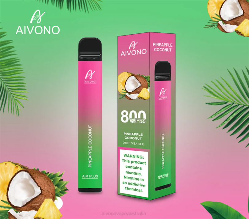 Aivono AIM PLUS 800 Pineapple Coconat - T86D6200 Aivono Vape Australia