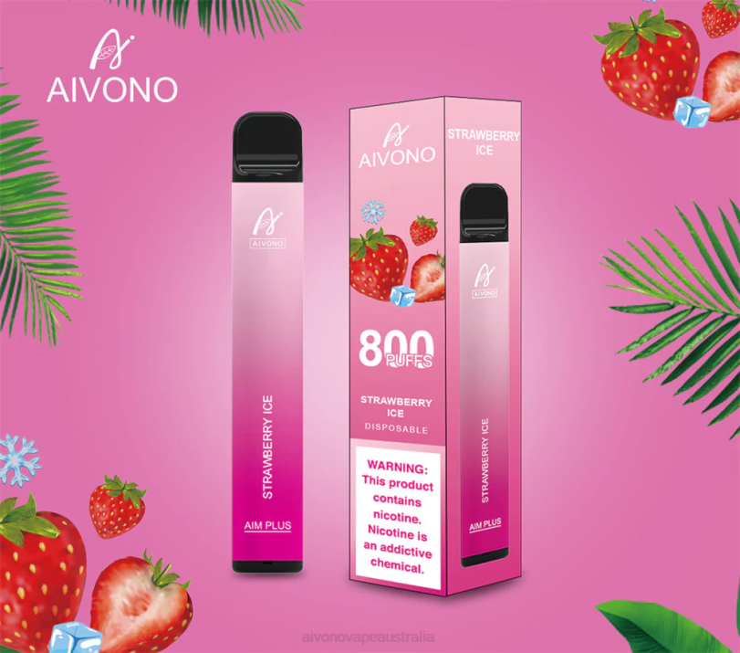 Aivono AIM PLUS 800 Strawberry Ice - T86D6193 Aivono Puffs