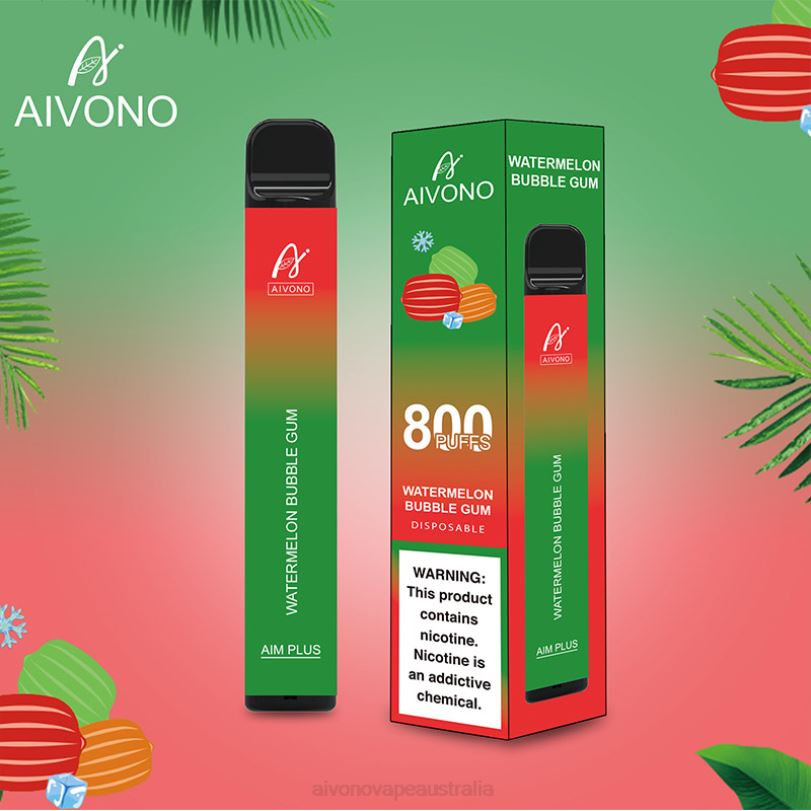 Aivono AIM PLUS 800 Watermelon Bubble Gum - T86D6198 Aivono Vape Review