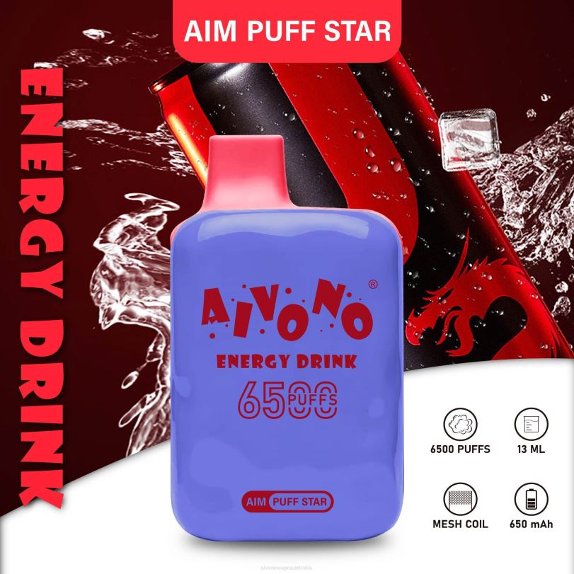 Aivono AIM PUFF STAR 6500 Energy Drink - T86D6293 Aivono Puffs