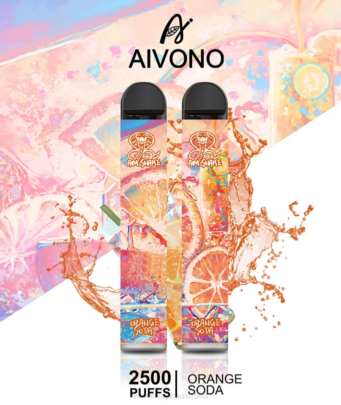 Aivono AIM SNAKE 2500 Orange Soda - T86D6314 Aivono Vape Review