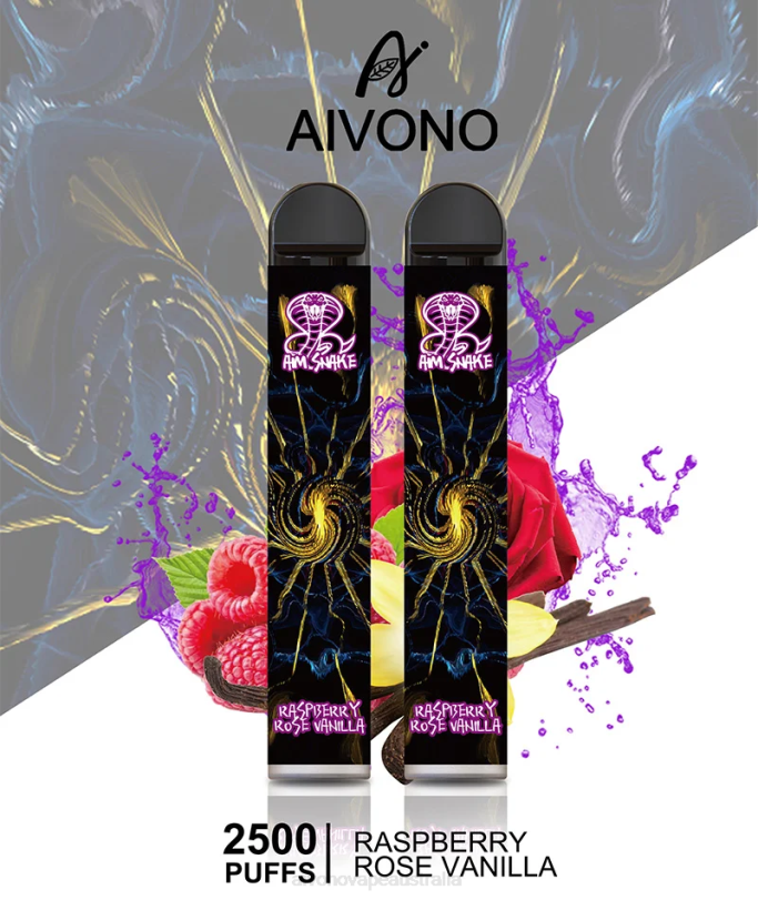 Aivono AIM SNAKE 2500 Raspberry Rose Vanilla - T86D6317 Aivono Puffs