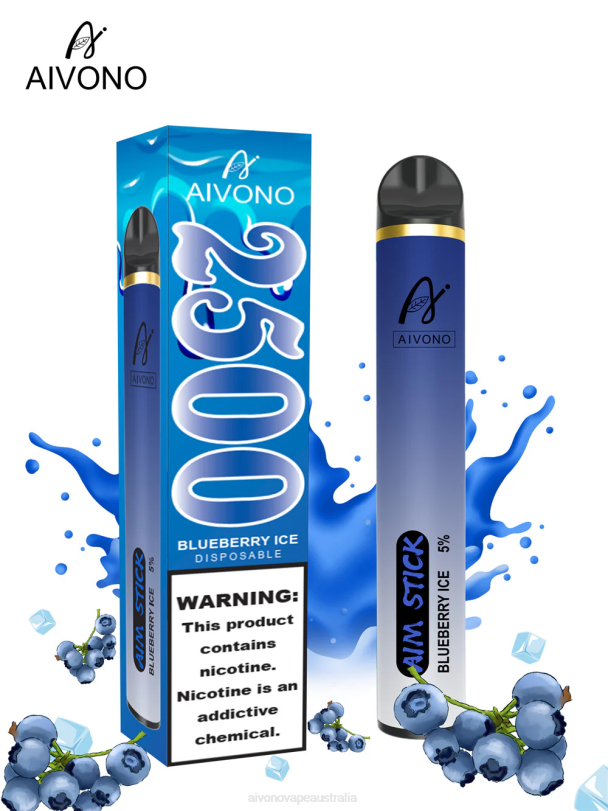 Aivono AIM STICK 2500 Blueberry Ice - T86D6152 Aivono Vape Australia
