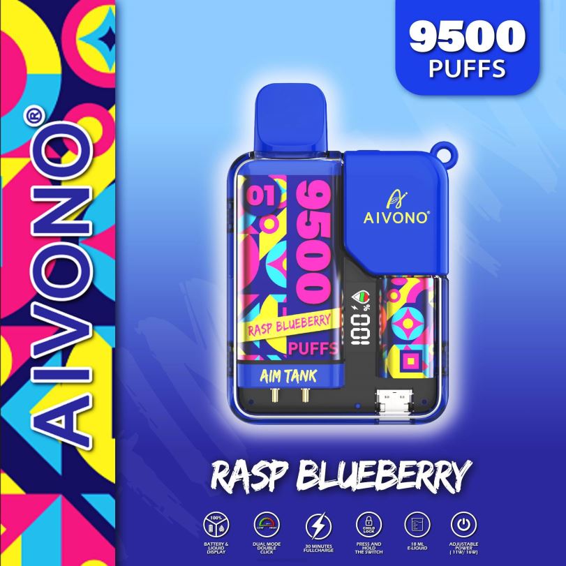 Aivono AIM TANK 9500 Rasp Blueberrry - T86D633 Aivono Puffs
