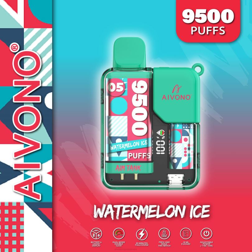 Aivono AIM TANK 9500 Watermelon Ice - T86D637 Aivono Puffs