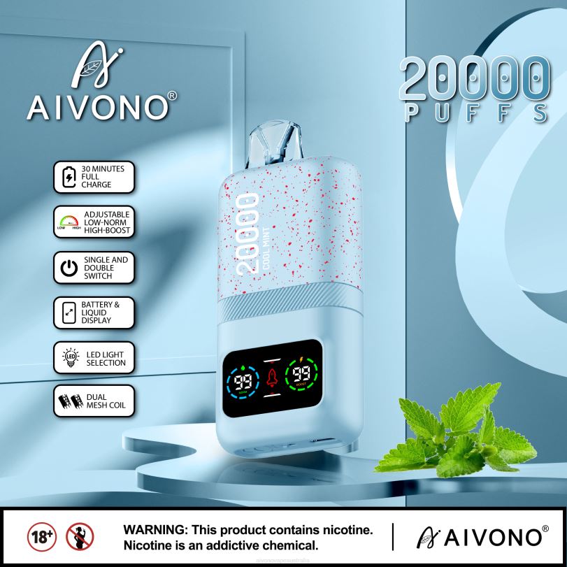 Aivono AIM magic 20000 Cool Mint - T86D684 Aivono Vape Australia