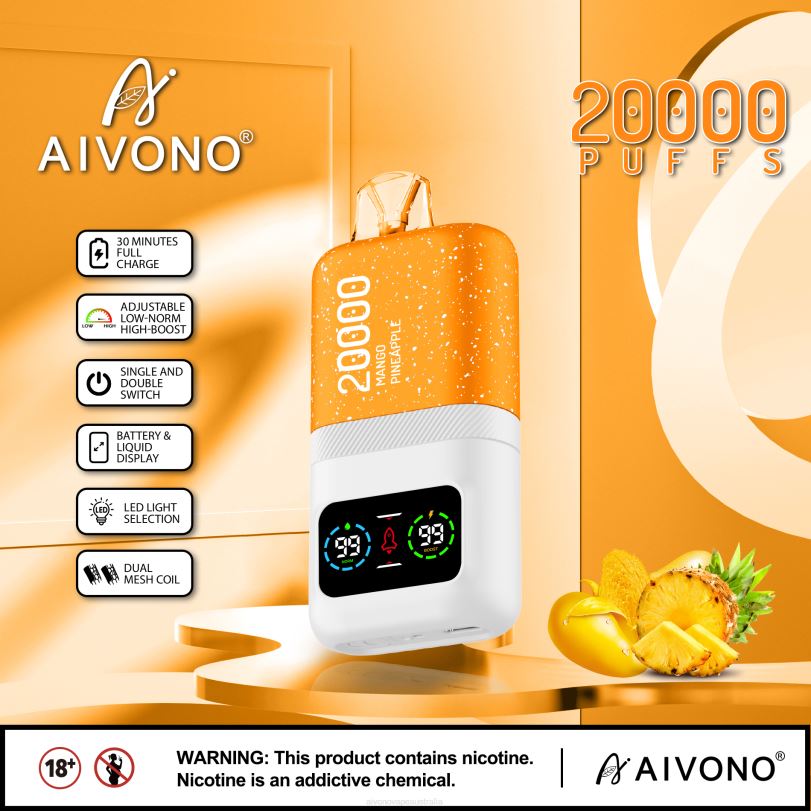 Aivono AIM magic 20000 Mango Pineapple - T86D677 Aivono Puffs