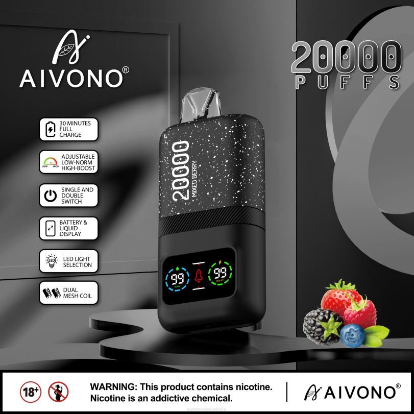 Aivono AIM magic 20000 Mixed Berry - T86D678 Aivono Vape Review