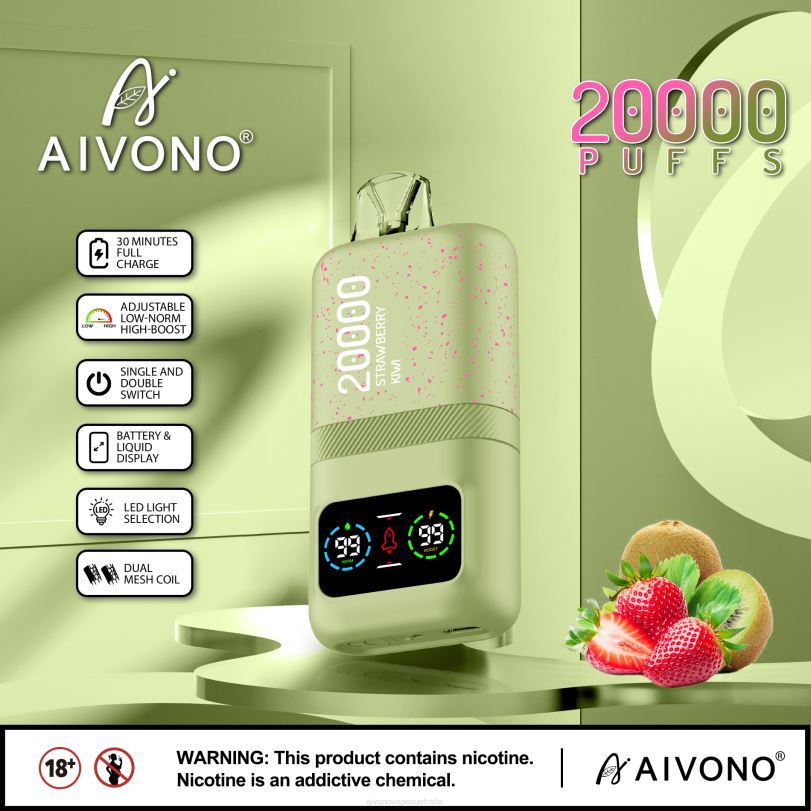 Aivono AIM magic 20000 Strawberry Kiwi - T86D681 Aivono Puffs