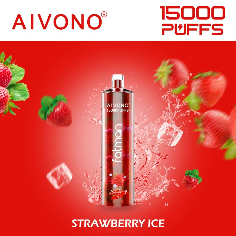 Aivono FATMAN 15000 Strawberry Ice - T86D611 Aivono Vape Price