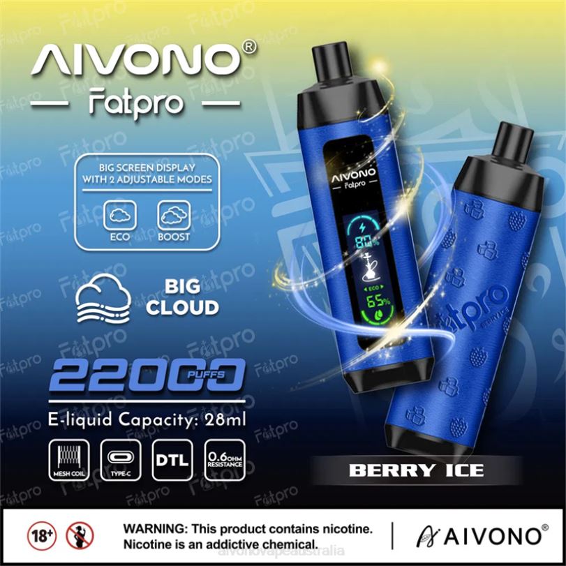 Aivono Fatpro 22000 Berry Ice - T86D610 Aivono Vape Review