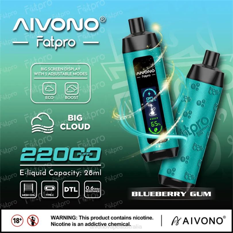 Aivono Fatpro 22000 Blueberry Gum - T86D69 Aivono Puffs