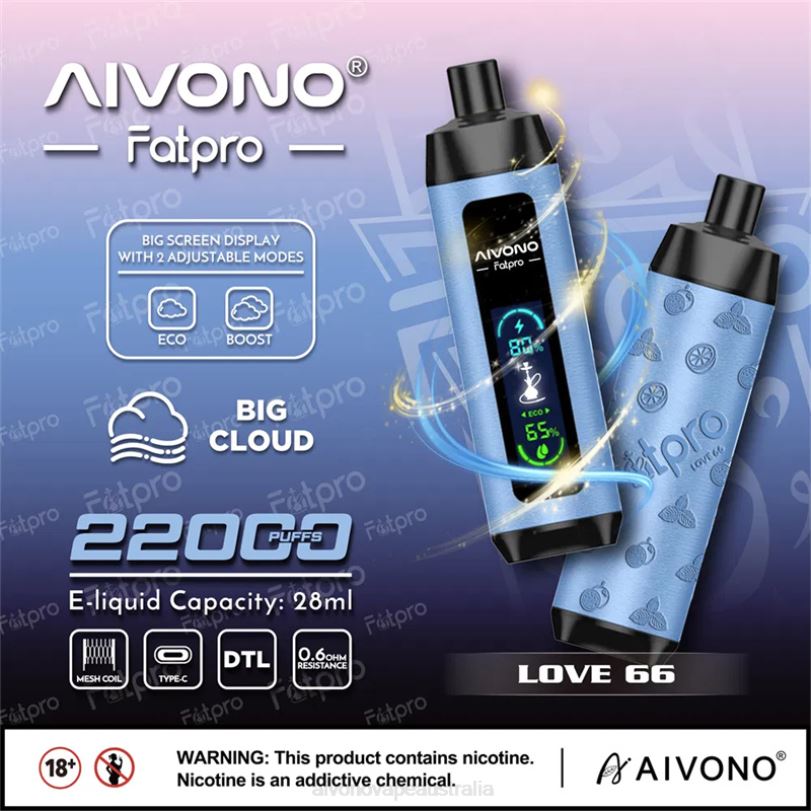Aivono Fatpro 22000 Love 66 - T86D66 Aivono Vape Review