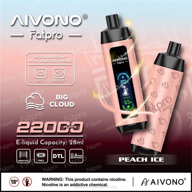 Aivono Fatpro 22000 Peach Ice - T86D65 Aivono Puffs