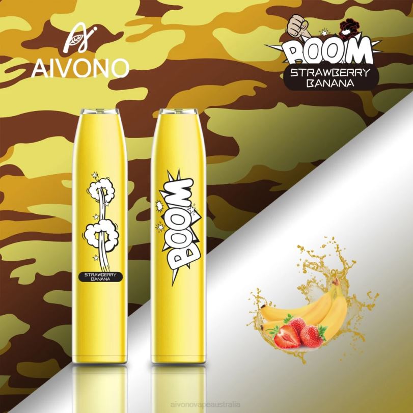 Aivono AIM BOOM 600 Strawberry Banana - T86D6363 Aivono Vape Price