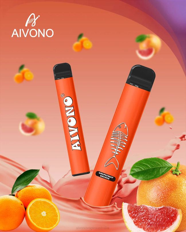 Aivono AIM FISHBONE 600 Grapefruit Orange - T86D6280 Aivono Vape Australia
