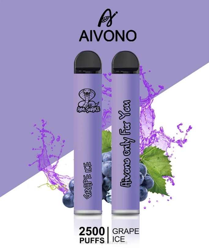 Aivono AIM SNAKE 2500 Grape Ice - T86D6306 Aivono Vape Review