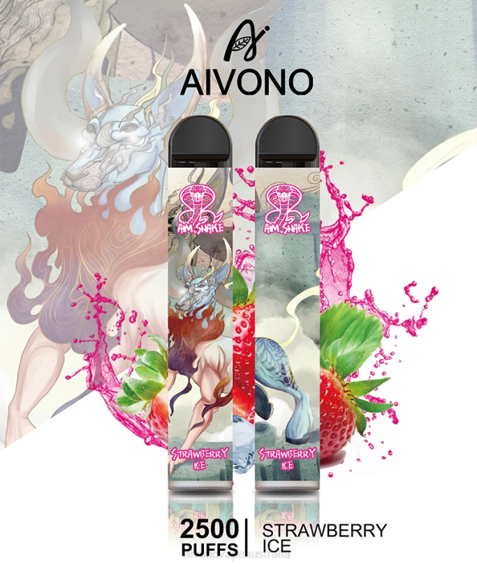 Aivono AIM SNAKE 2500 Strawberry Ice - T86D6319 Aivono Vape Price