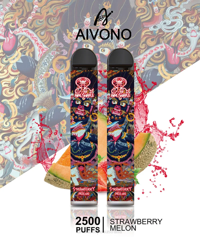Aivono AIM SNAKE 2500 Strawberry Melon - T86D6320 Aivono Vape Australia